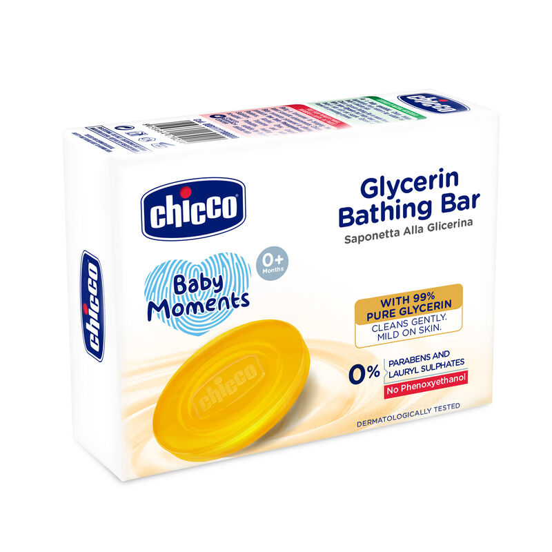 Chicco Baby Moments Glycerin Bathing Bar 75g image number 1